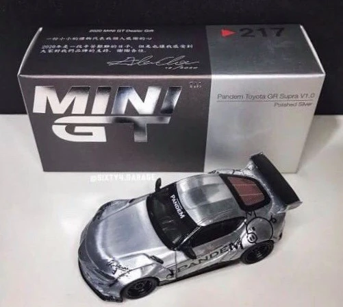 Pandem Toyota GR Supra V1.0 Polished Silver | MINI GT Wiki | Fandom