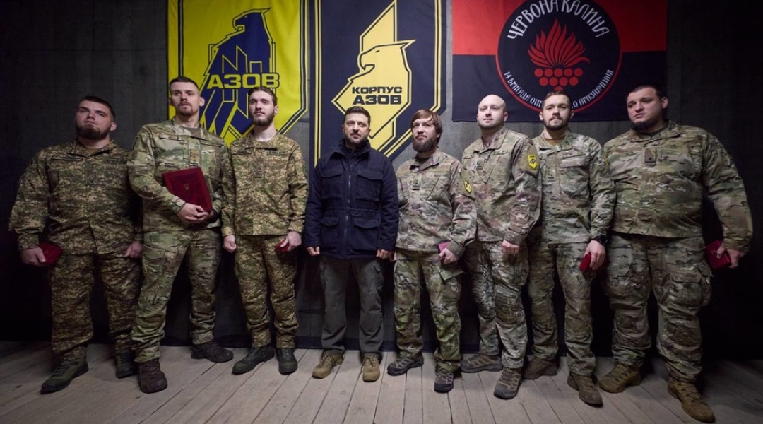 ゼレンシキー宇大統領、ドプロピッリャ方面防衛担当の「アゾフ」軍団