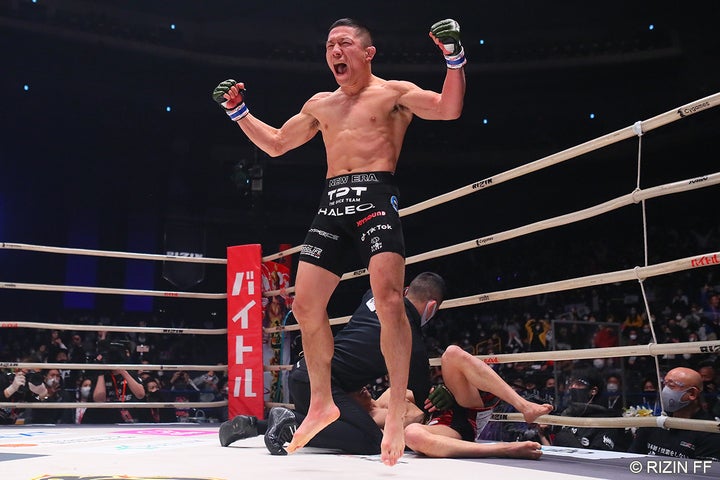 堀口恭司は朝倉海に1RTKO勝ち。大けがからの最高の復活劇！【RIZIN.26