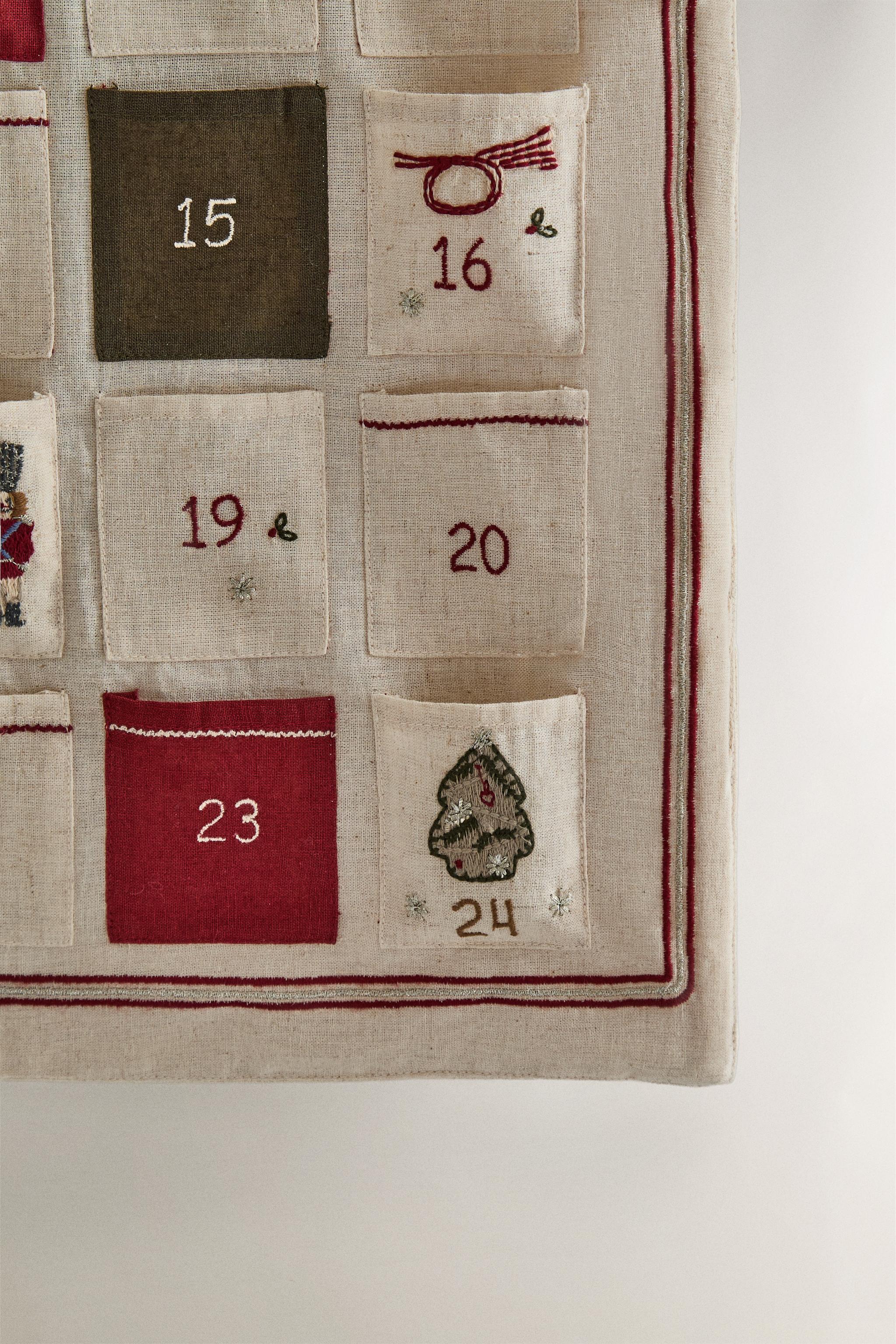 EMBROIDERED CHRISTMAS ADVENT CALENDAR - Multicolored | ZARA United
