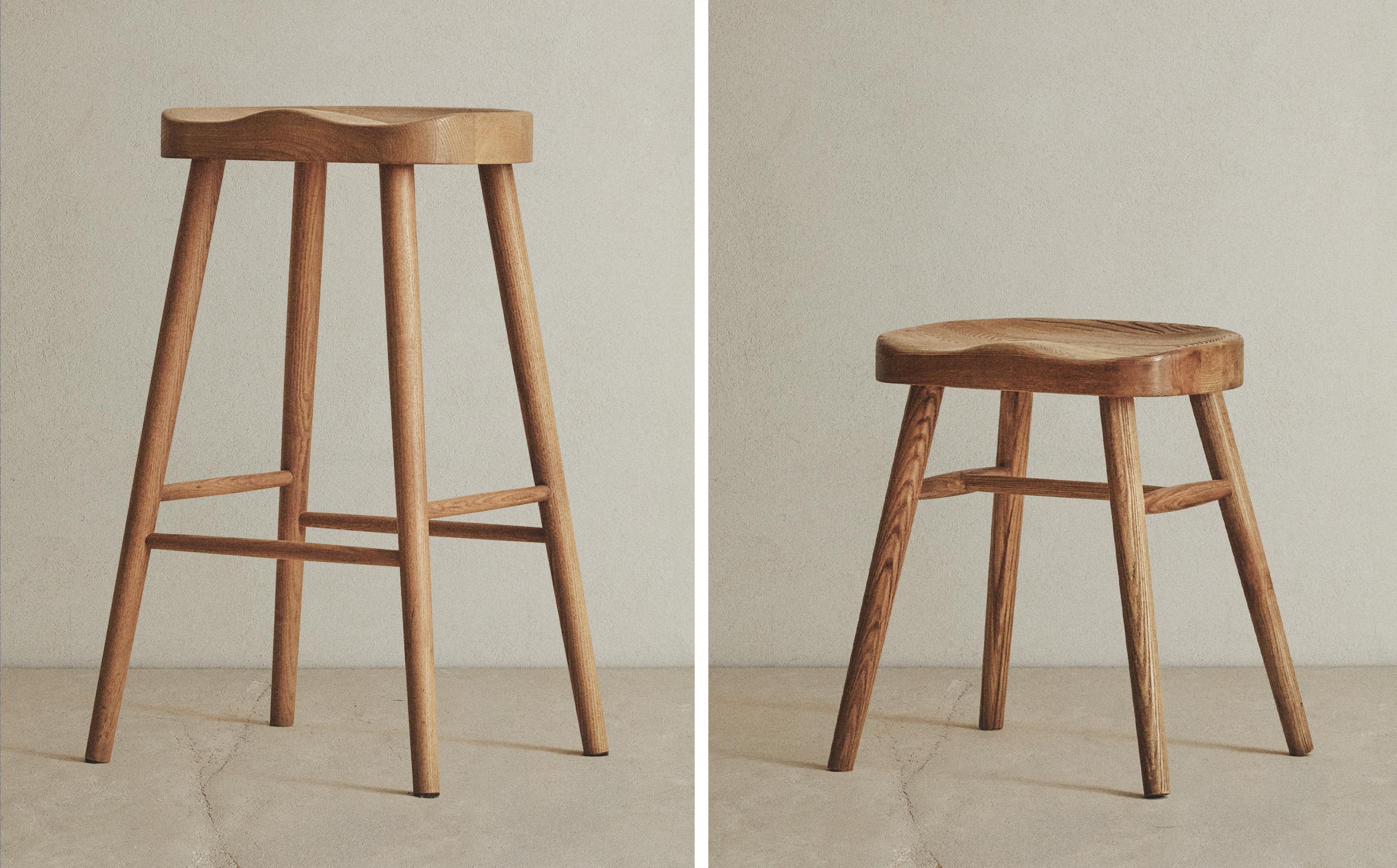 ASH WOOD STOOL | Zara Home Canada