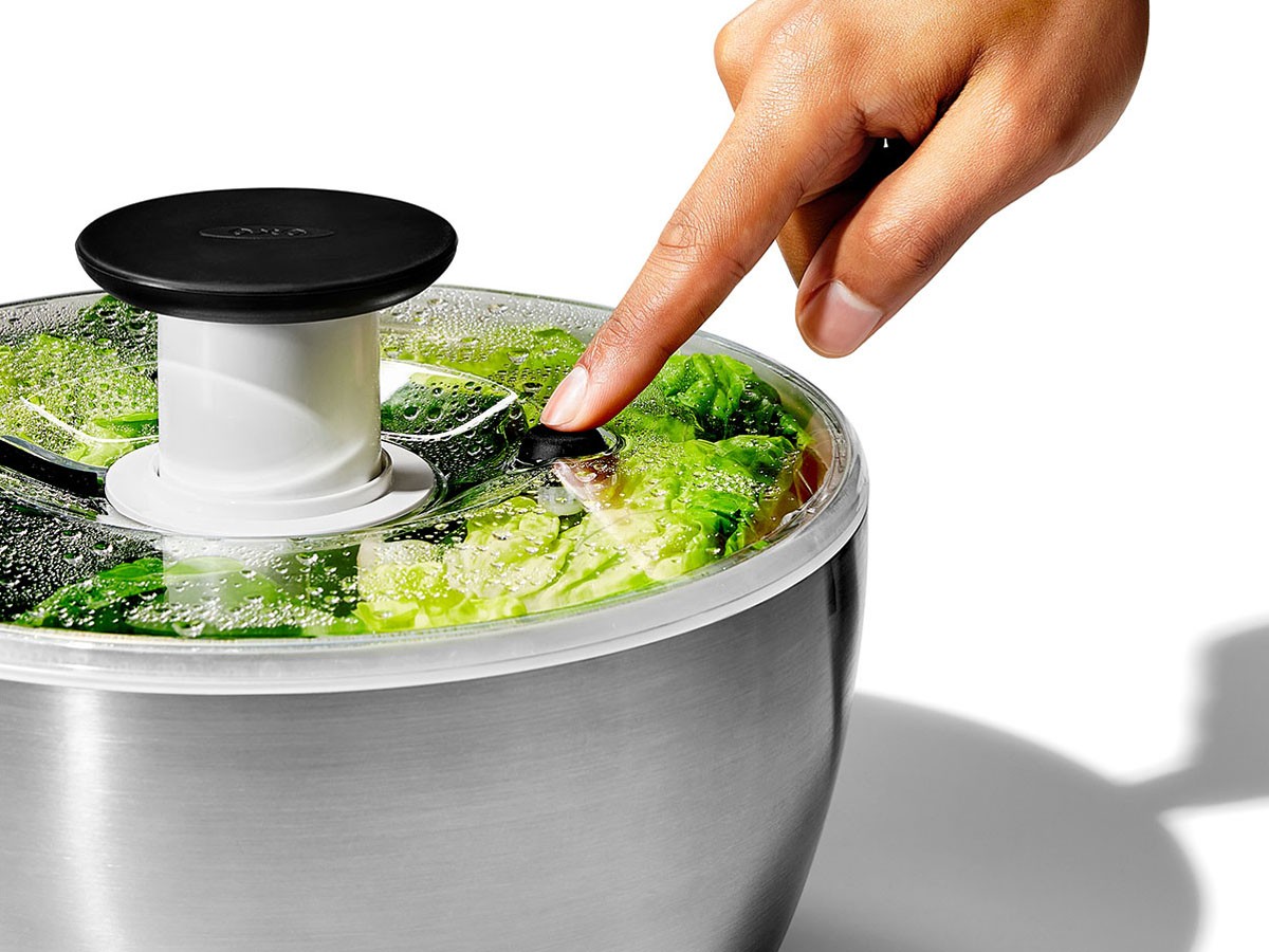OXO Stainless Steel Salad Spinner / オクソー サラダスピナー