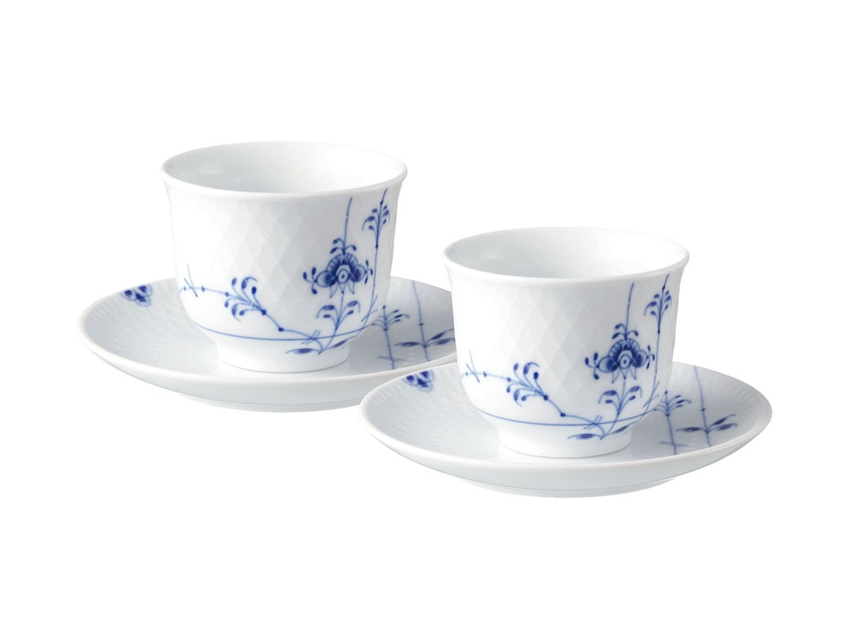 Royal Copenhagen Blue Palmette Pair Tea Set / ロイヤル