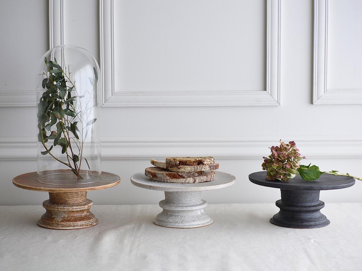 MISHIM POTTERY CREATION fractal cake stand L sabi / ミシンポタリー