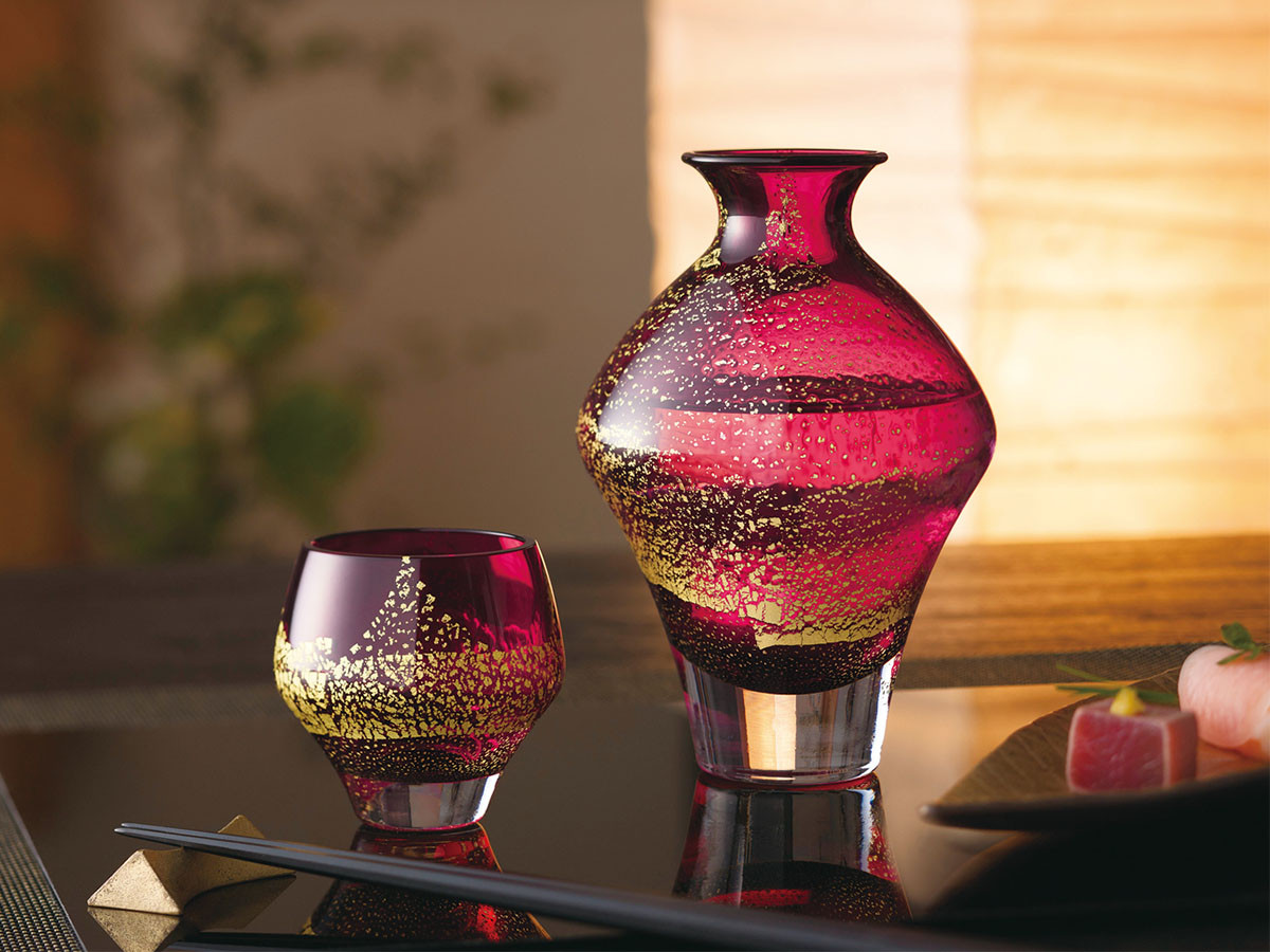 東洋佐々木ガラス BENIHARI Tokkuri / とうようささきガラス 江戸硝子