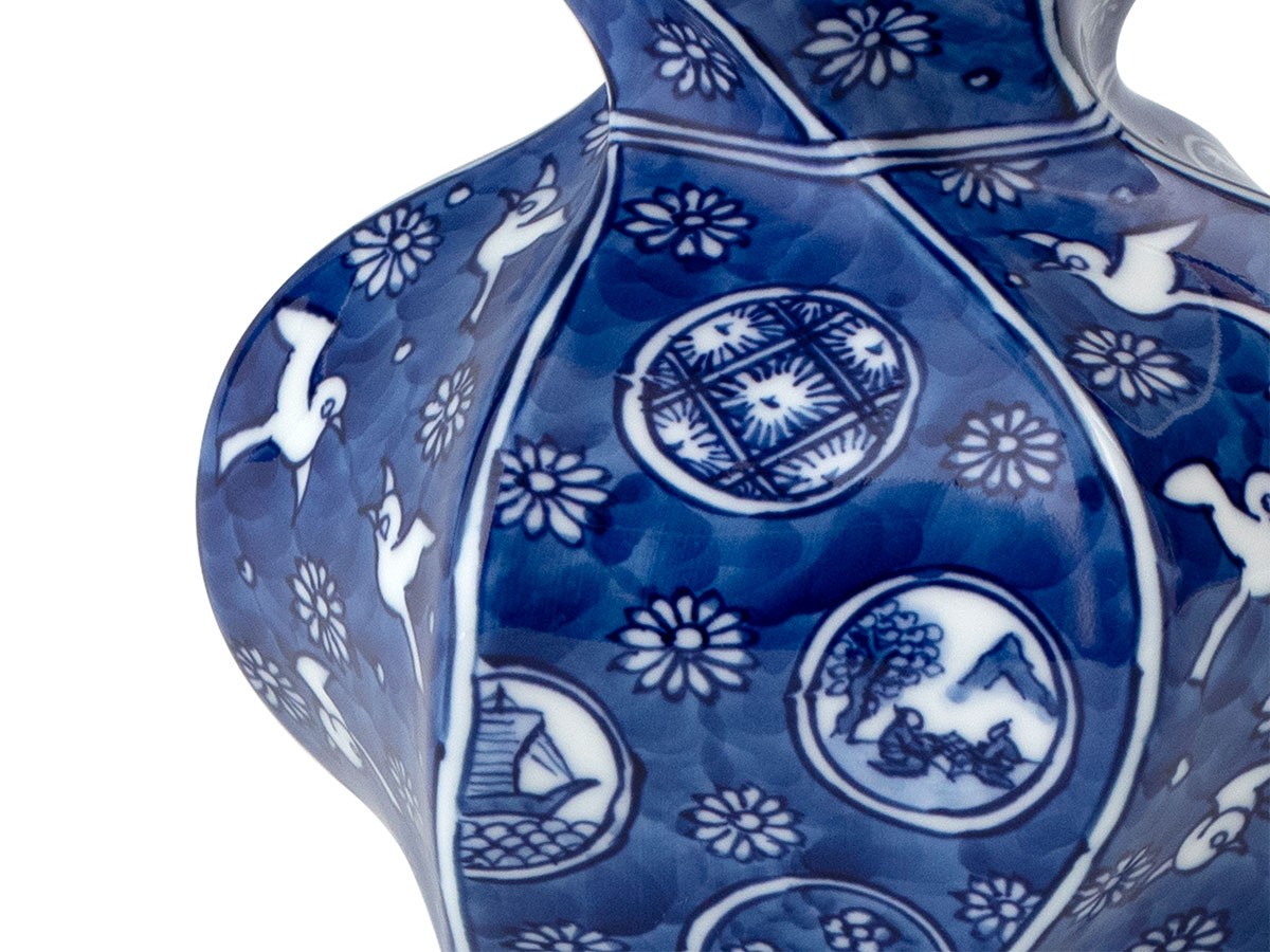 源右衛門窯 祥瑞手丸紋 花瓶 / げんえもんがま 祥瑞手丸紋 花瓶