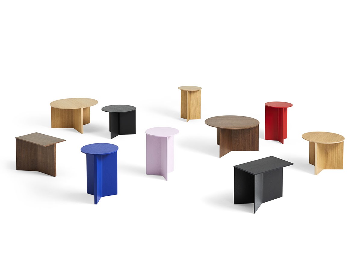 HAY SLIT TABLE WOOD ROUND SIDE TABLE / ヘイ スリットテーブル