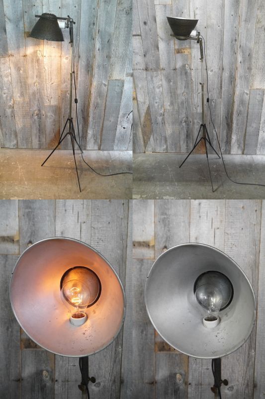 アンティーク SOLITE インダストリアル フロアランプ - STAGE