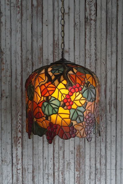 アンティーク アクリルシェード ブドウデザイン吊り下げランプ - STAGE