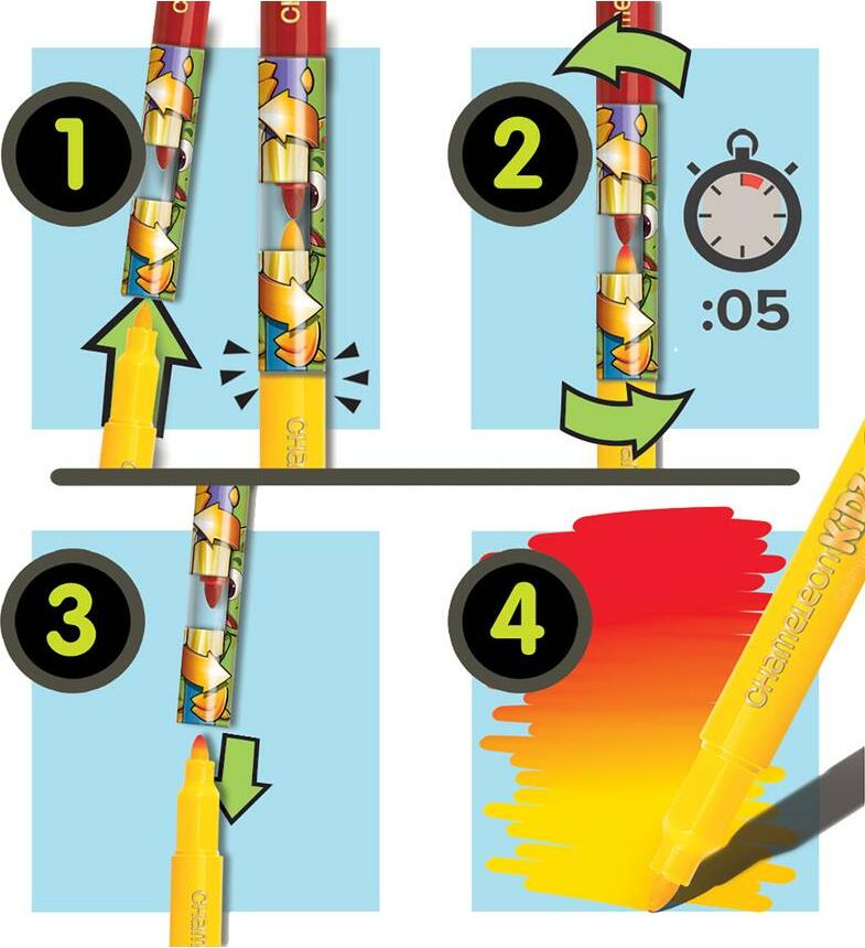 The Original Blendy Pens 4 Marker Kit – Stevenson's Toys & Games