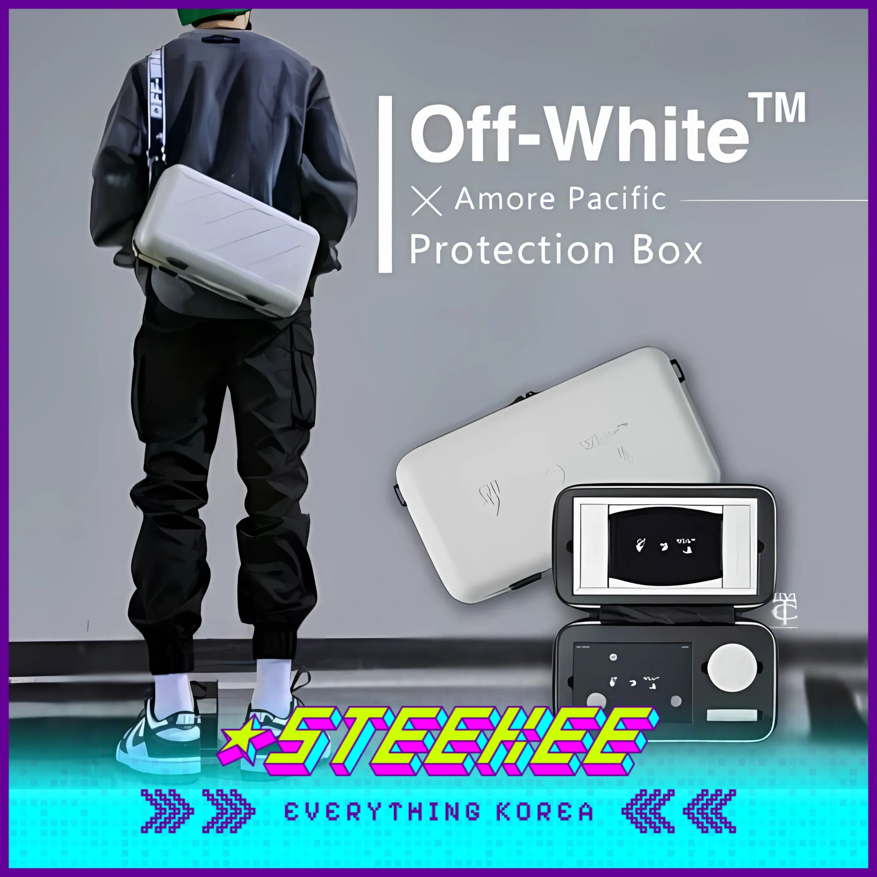 Off-White X Amorepacific Protection Box Kit Mask Sun Cushion Lip