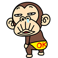 イラッと☆お猿さんのパンツ - LINE スタンプ | LINE STORE