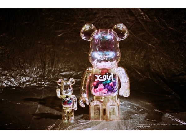 レインボーコートのクリアボディが可愛いX-girlのBE@RBRICK - STRAIGHT