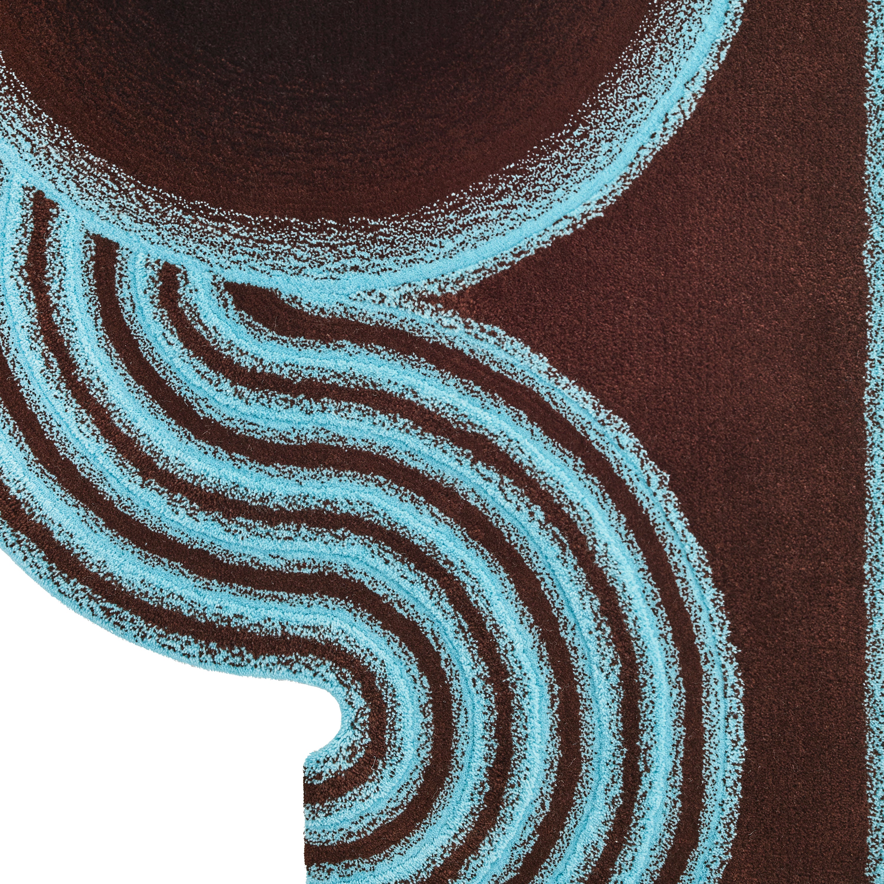 Wavy Gradient Rug Medium - Earth & Ice