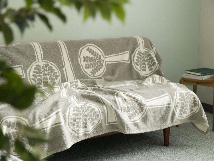 KLIPPAN/mina perhonen シュニールコットン シングルブランケット