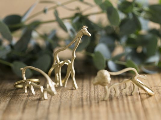 PROOF OF GUILD/EZA animal キリン -10年後が楽しみな、真鍮の動物