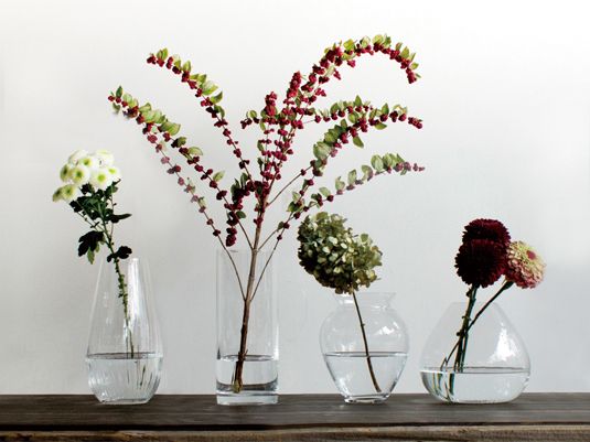 BohemiaCristal フラワーベース しずく小 -花器とグリーンのある暮らし