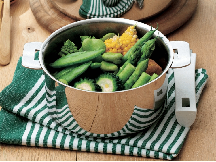 CRISTEL/グラフィット 深鍋 24cm -収納性抜群！ハンドル着脱式の