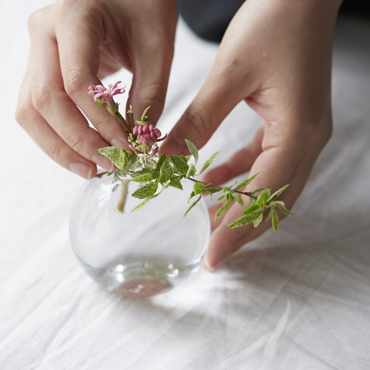 みずのうつわ O XSサイズ -茎の細い草花も美しくいけられる、小さな