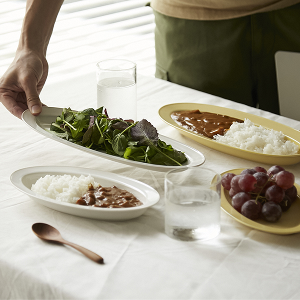 miyama./racca ポワソン深皿 24cm -汁物もお魚も盛り付けやすい、省