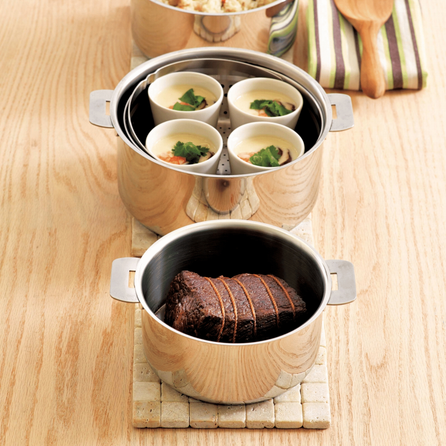 CRISTEL/グラフィット 深鍋 16cm -収納性抜群！ハンドル着脱式の