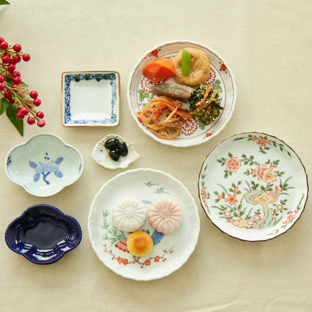 福珠窯 鯛型豆皿 朱塗金彩 -ハレの日の食卓に！お箸置きにもなる、鯛の