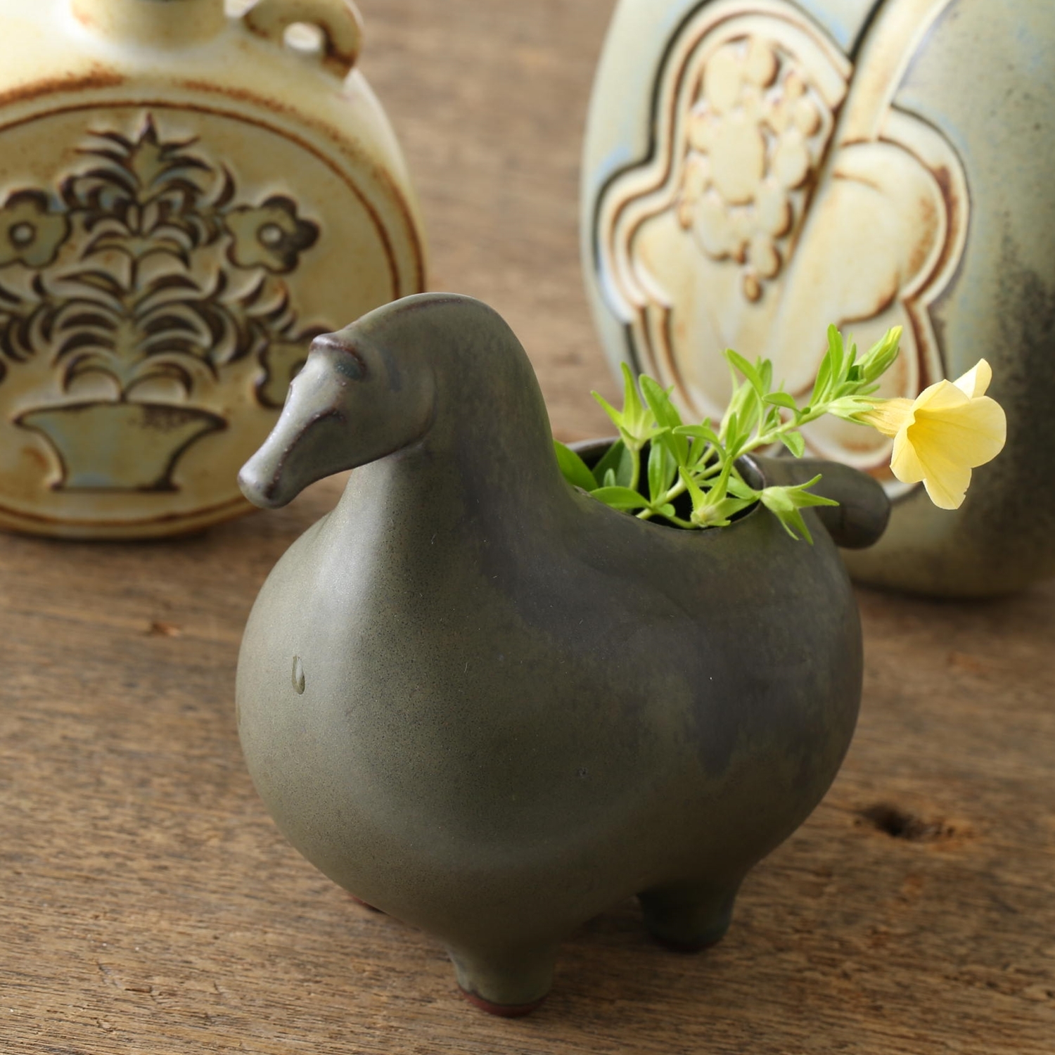 POTPURRI/ART PIECE ホースフラワーベース -お部屋や玄関で静かな存在