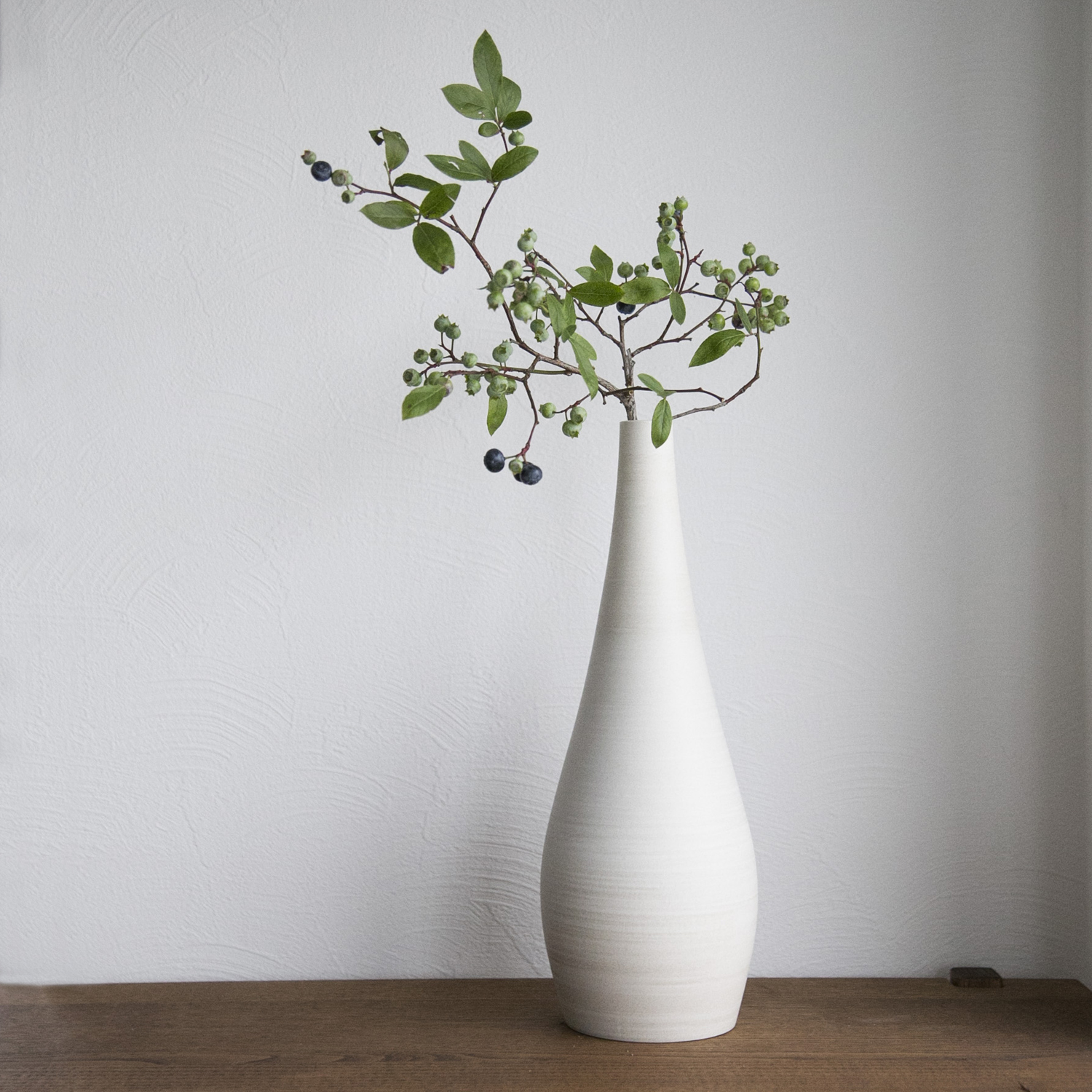 3RD CERAMICS/手引き フラワーベース 大 -枝ものや草花が似合う花器