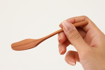 La Luz/木のアイスクリームスプーン 5本セット -冷たいものも安心して