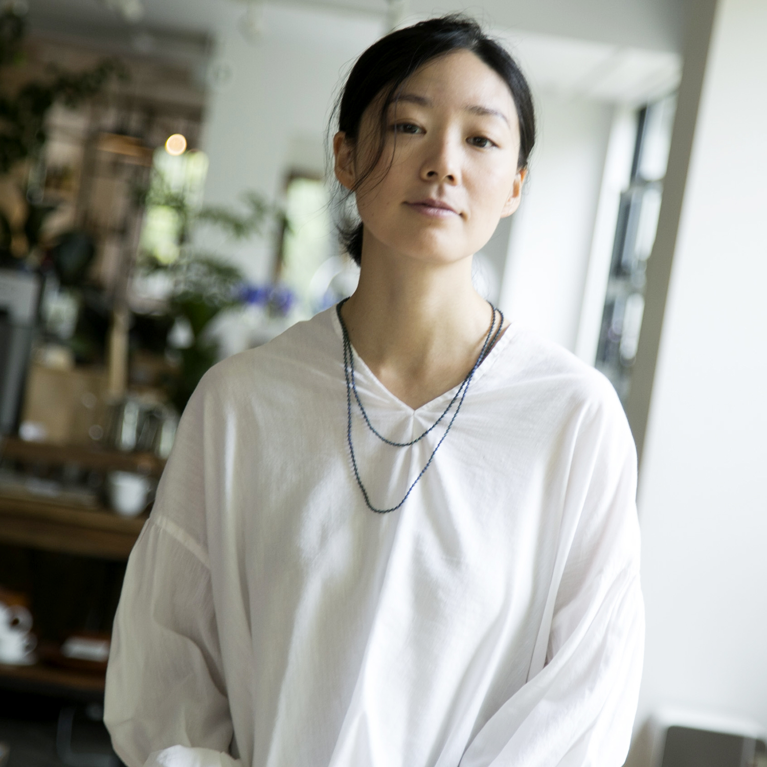 000/マイクロスフィア ネックレス 120cm -刺繍職人がつくりだす、繊細