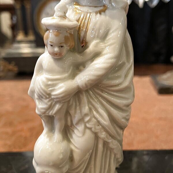 聖母子像 フランス アンティーク ノートルダム・デ・ヴィクトワール 白