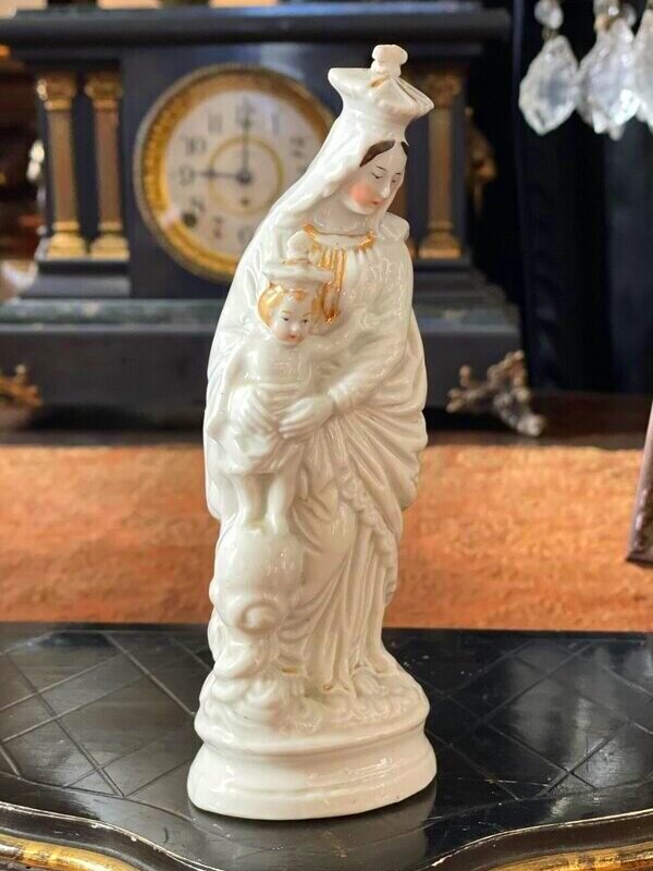 聖母子像 フランス アンティーク ノートルダム・デ・ヴィクトワール 白