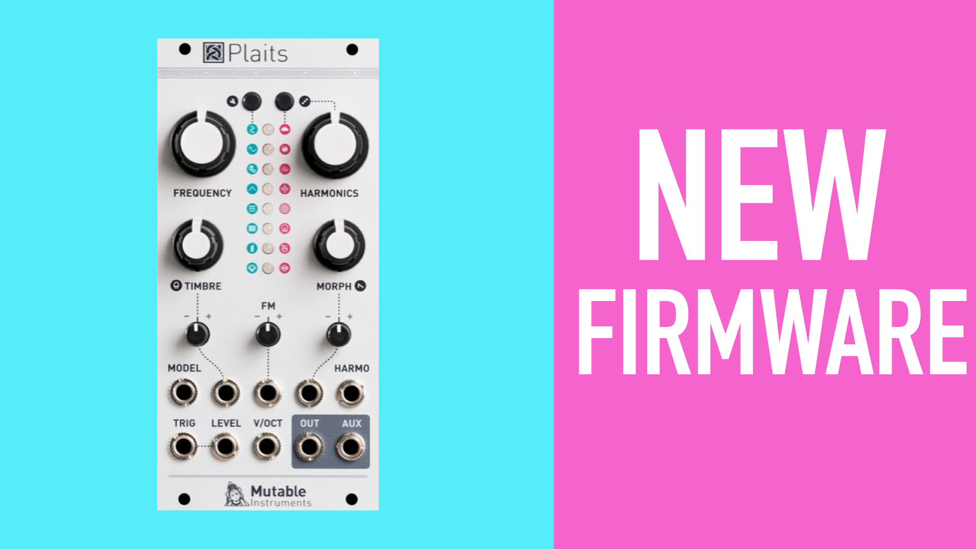 Mutable Instruments Plaits, new firmware adds 8 models incl. DX-7